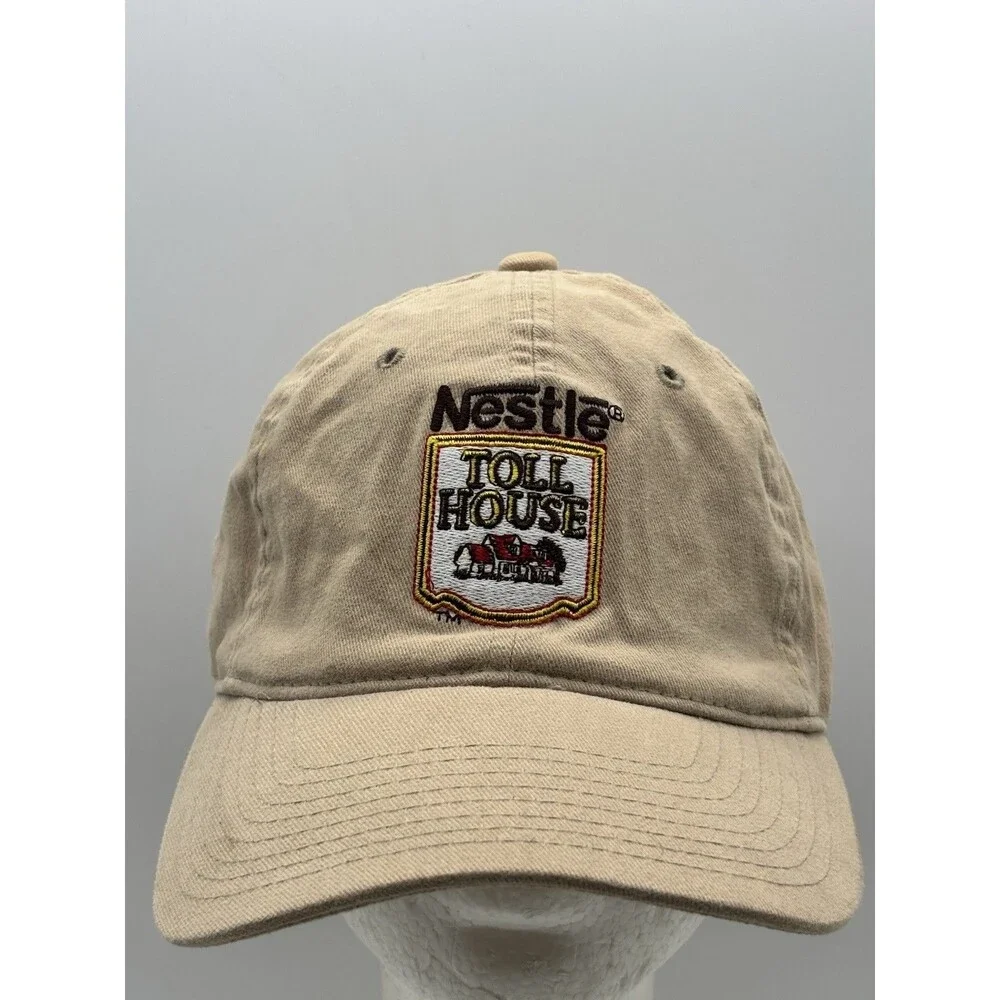Vintage Nestle Toll House PPC Racing #10 Scott Riggs NASCAR Flexfit Hat Tan